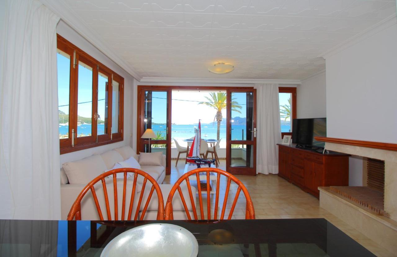 Family Seafront Apt Fantastic Seaview Pollença Exterior foto