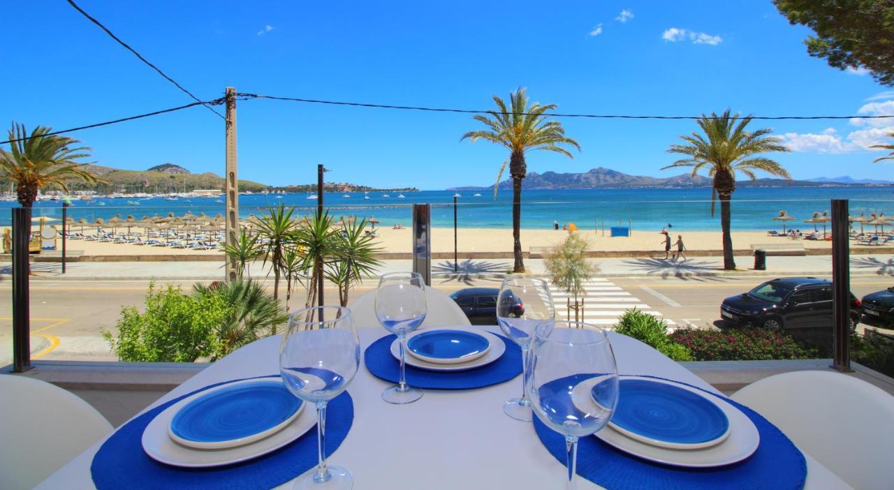 Family Seafront Apt Fantastic Seaview Pollença Exterior foto