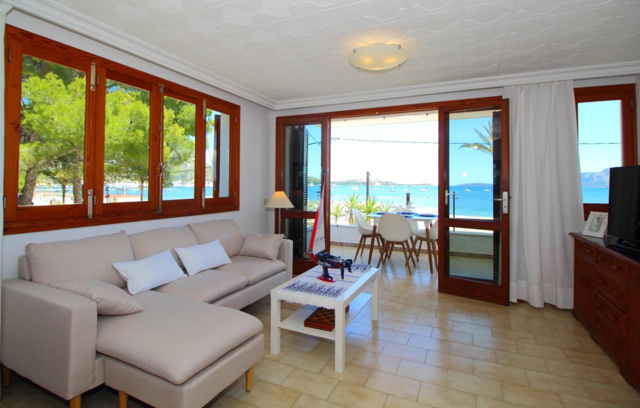 Family Seafront Apt Fantastic Seaview Pollença Exterior foto